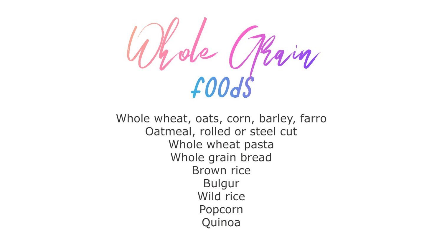Whole grain foods provide a filling source of nutrition on a vegetarian diet.