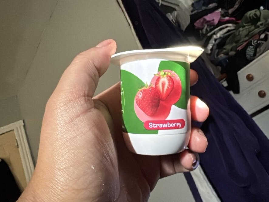 Strawberry Yogurt Cup — low protein breakfast