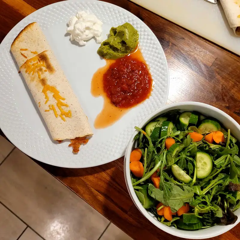 Healthy Bean and Veggie Burrito Recipe