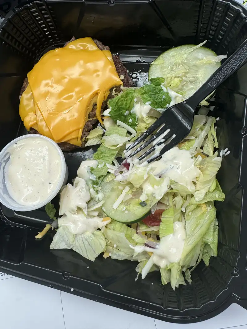 Healthy Beef Burger Salad Recipe