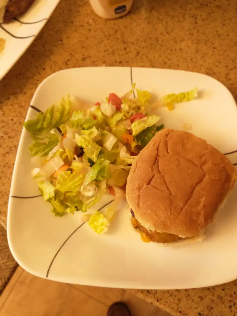 Healthy Beef Burger Salad Recipe