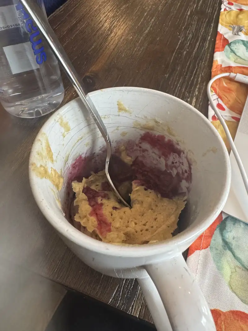 Healthy Blueberry Mug Muffin Recipe