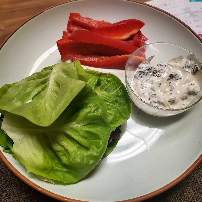 Healthy Bunless Cheeseburger Recipe