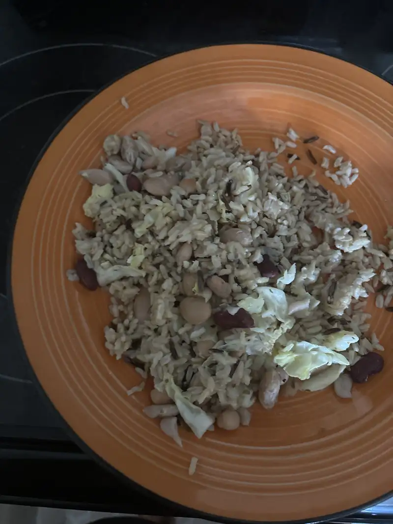 Healthy Cabbage and Bean Rice Bowl Recipe