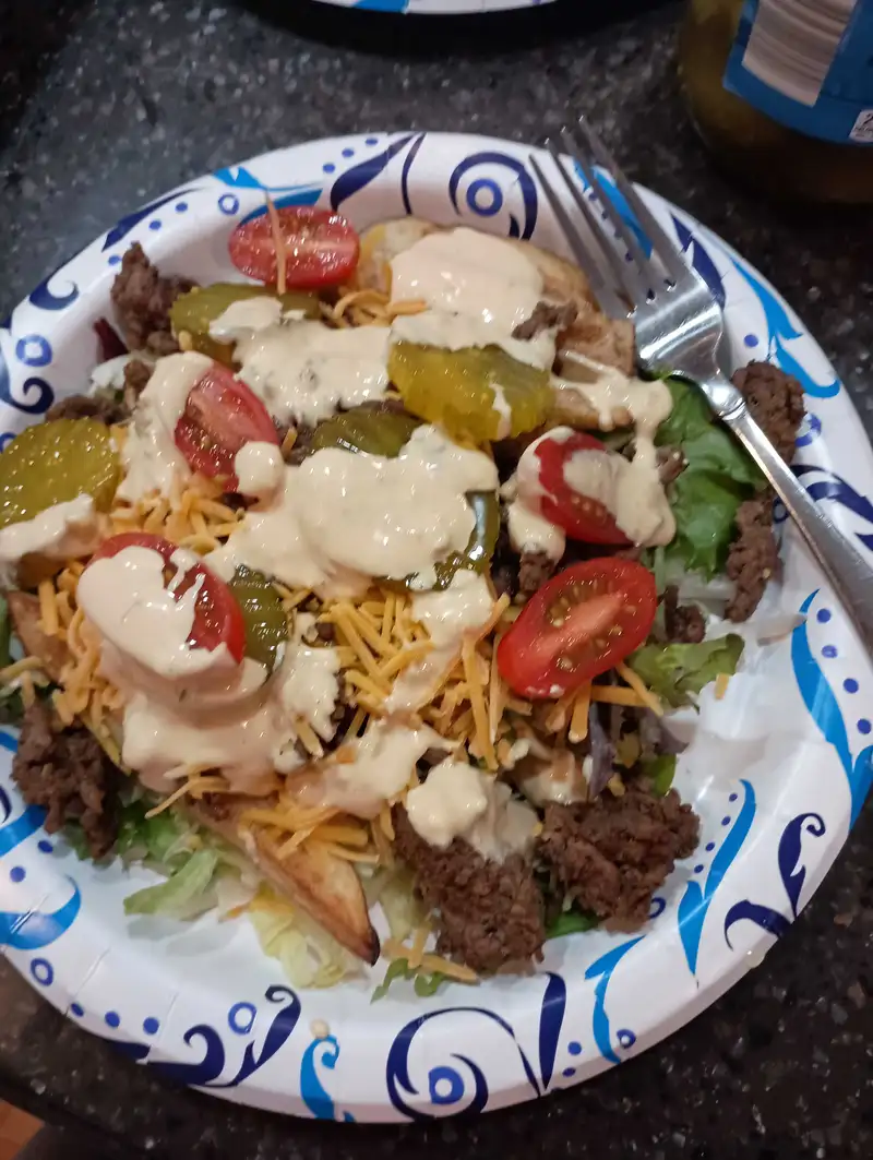 Healthy Cheeseburger Salad Recipe