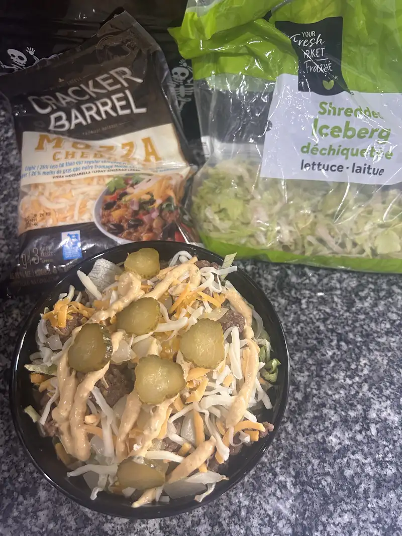 Healthy Cheeseburger Salad Recipe