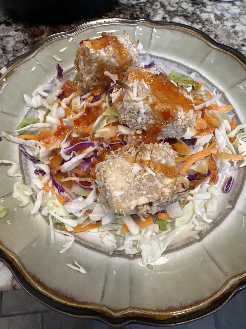 Healthy Coconut Crusted Tofu Bowl Recipe