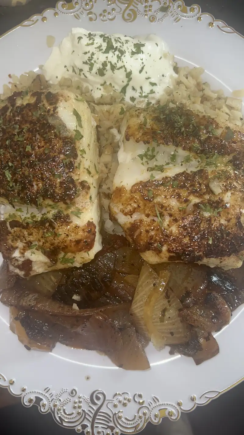 Healthy Cod Cauliflower Rice Bowl Recipe