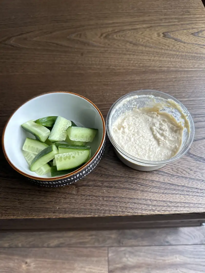 Healthy Cucumber and Hummus Recipe