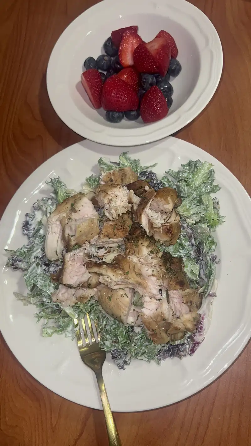 Healthy Grilled Chicken Caesar Salad Recipe
