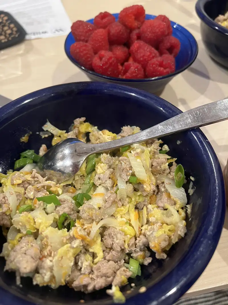 Healthy Ground Beef Egg Roll in a Bowl Recipe