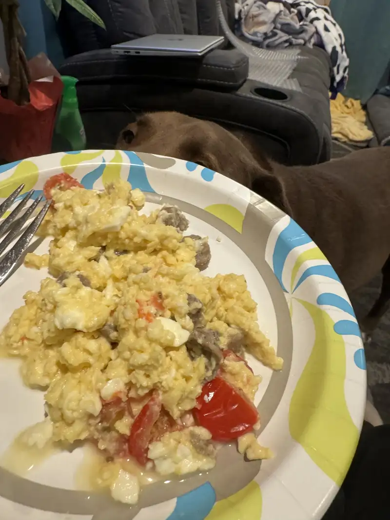 Healthy Ground Beef Scramble Recipe