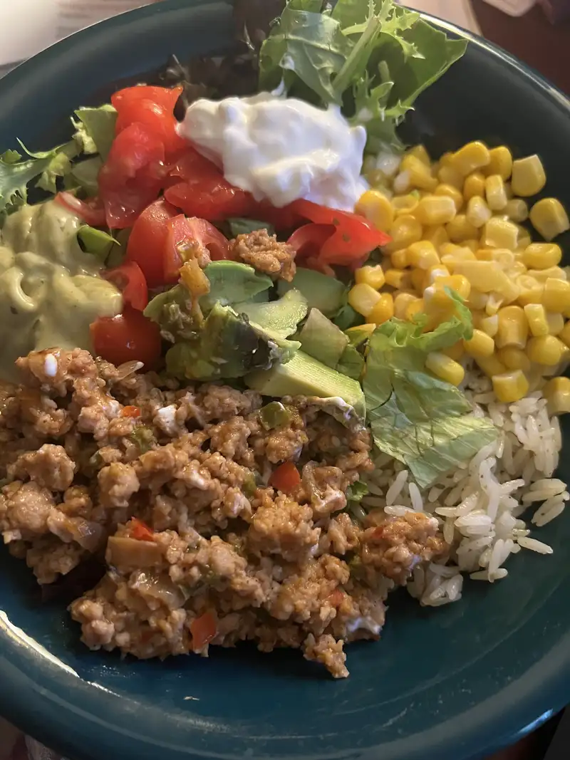 Healthy Ground Turkey Bowl Recipe
