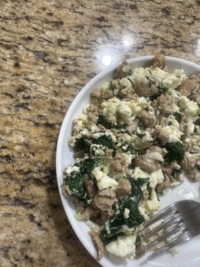 Healthy Ground Turkey Scramble Recipe