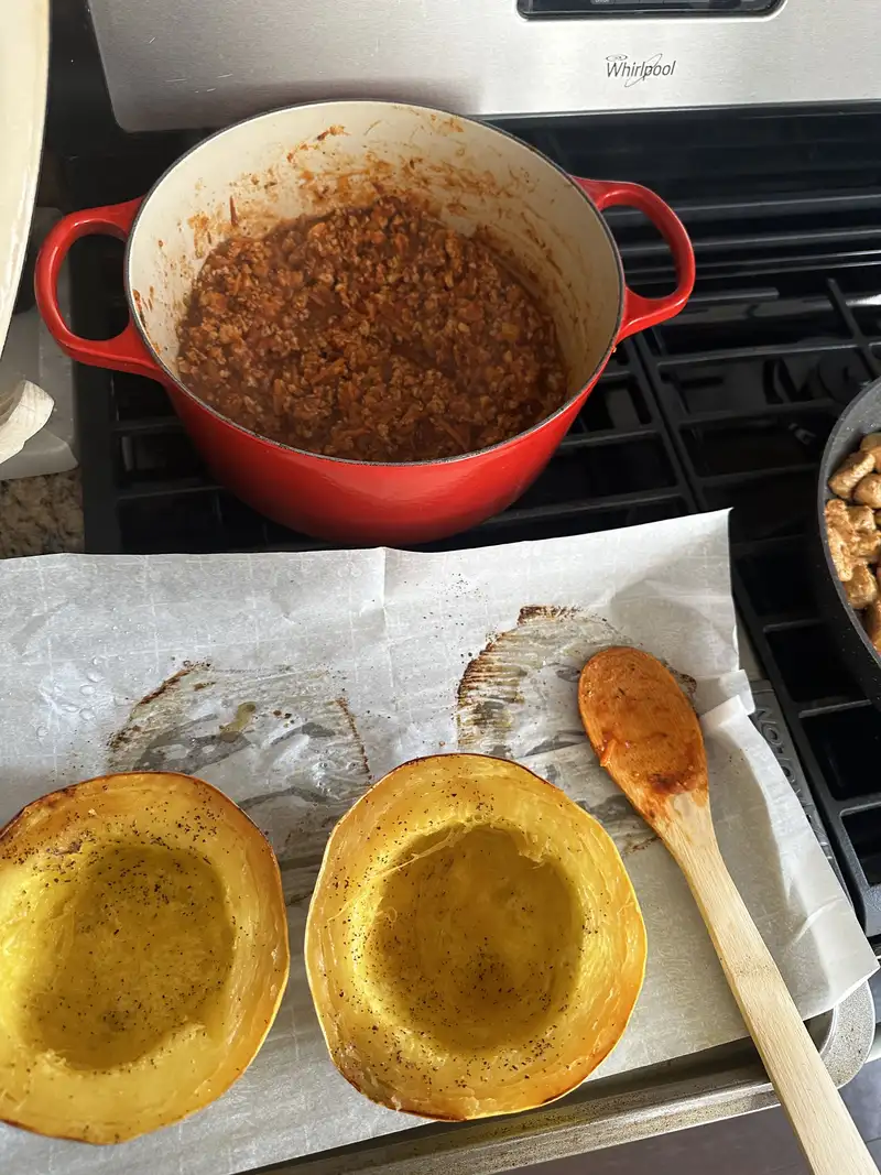 Healthy Ground Turkey Spaghetti Squash Recipe