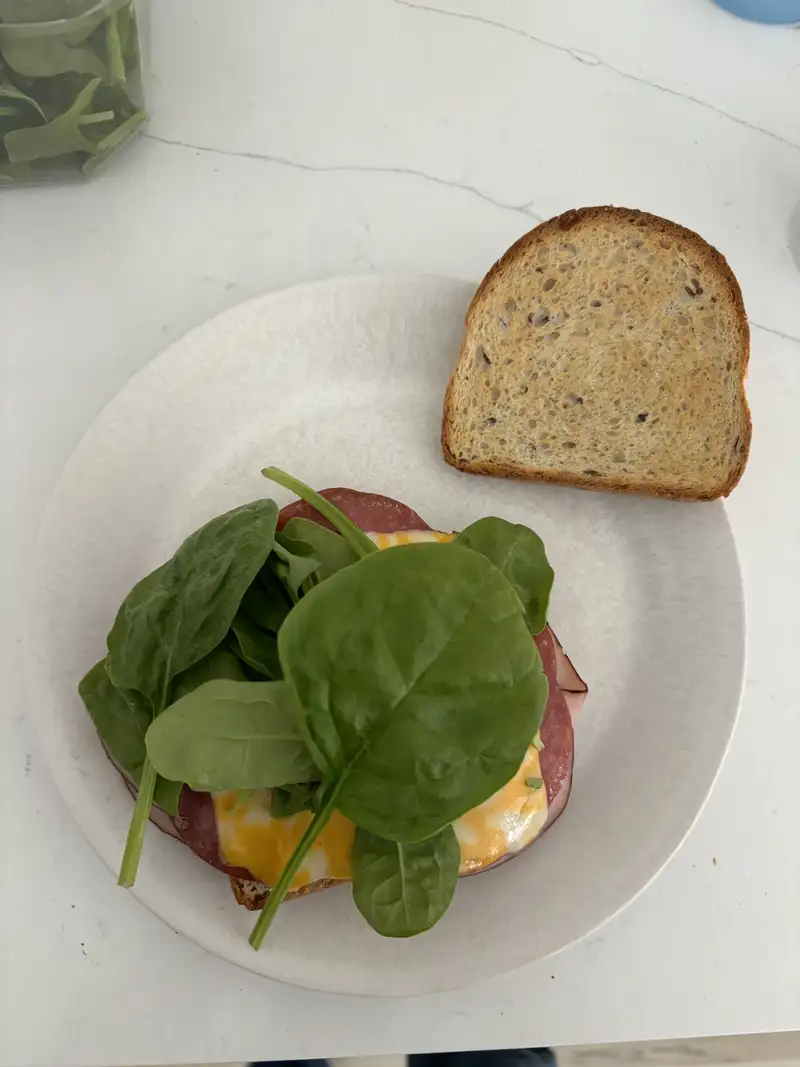 Healthy Ham and Spinach Sandwich Recipe