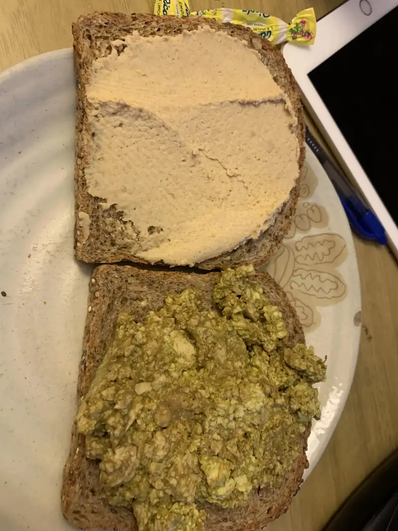 Healthy Hummus Toast Recipe
