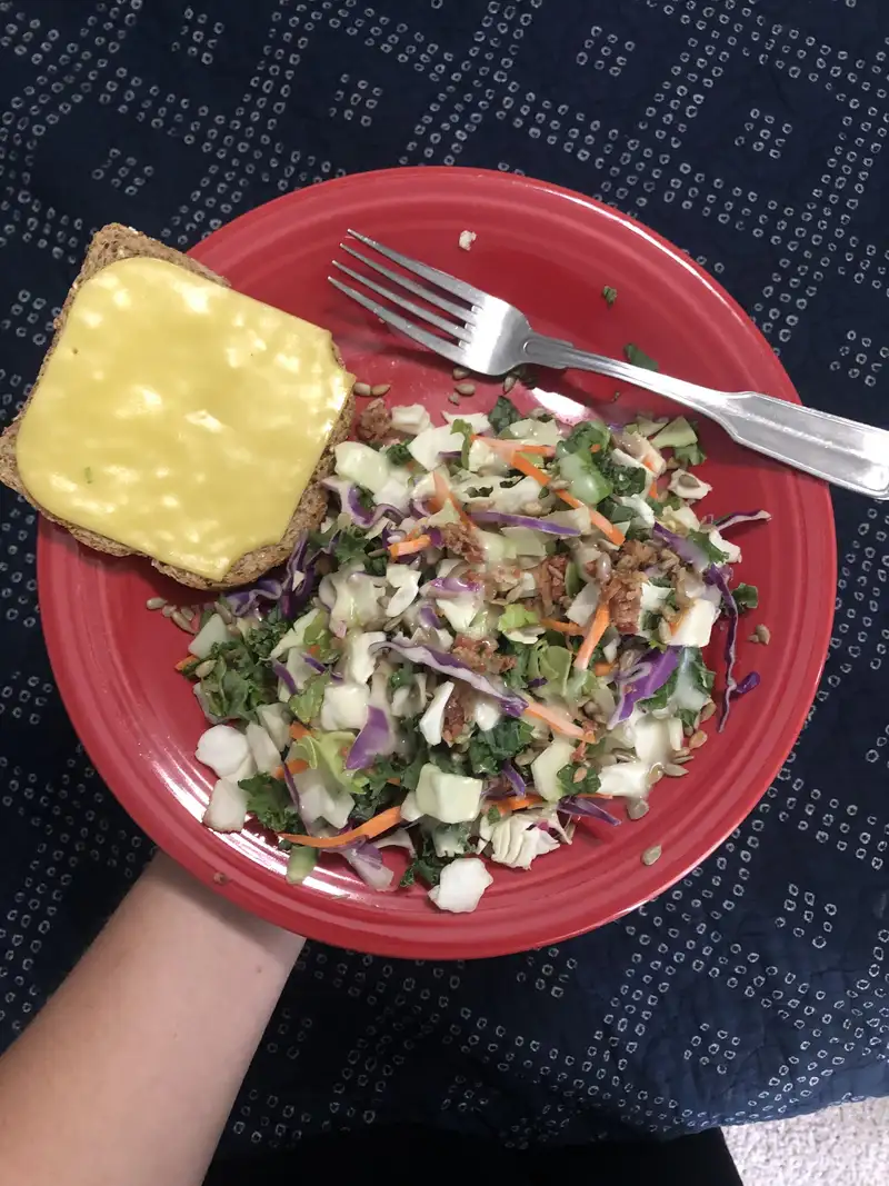 Healthy Kale and Cabbage Salad Recipe
