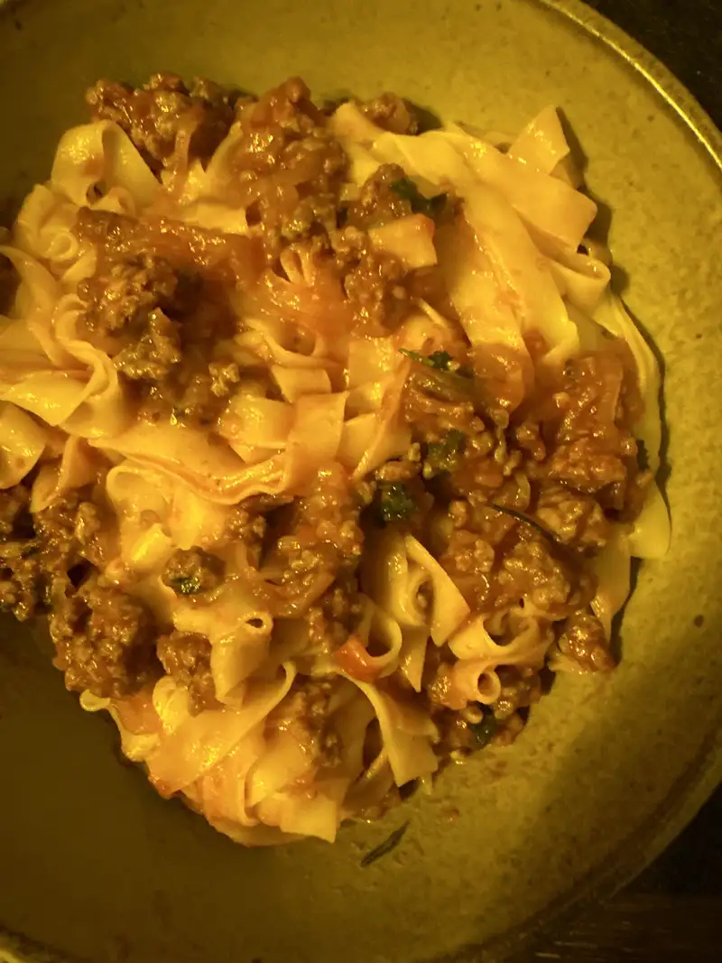 Healthy Meat Sauce Noodles Recipe