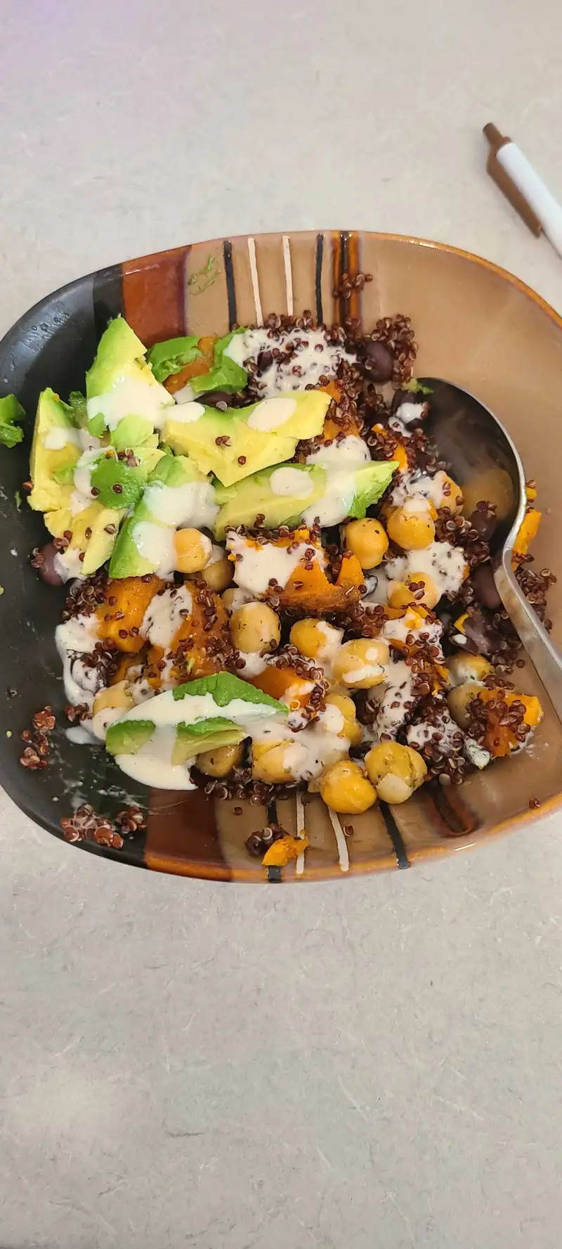 Healthy Red Quinoa Bowl Recipe