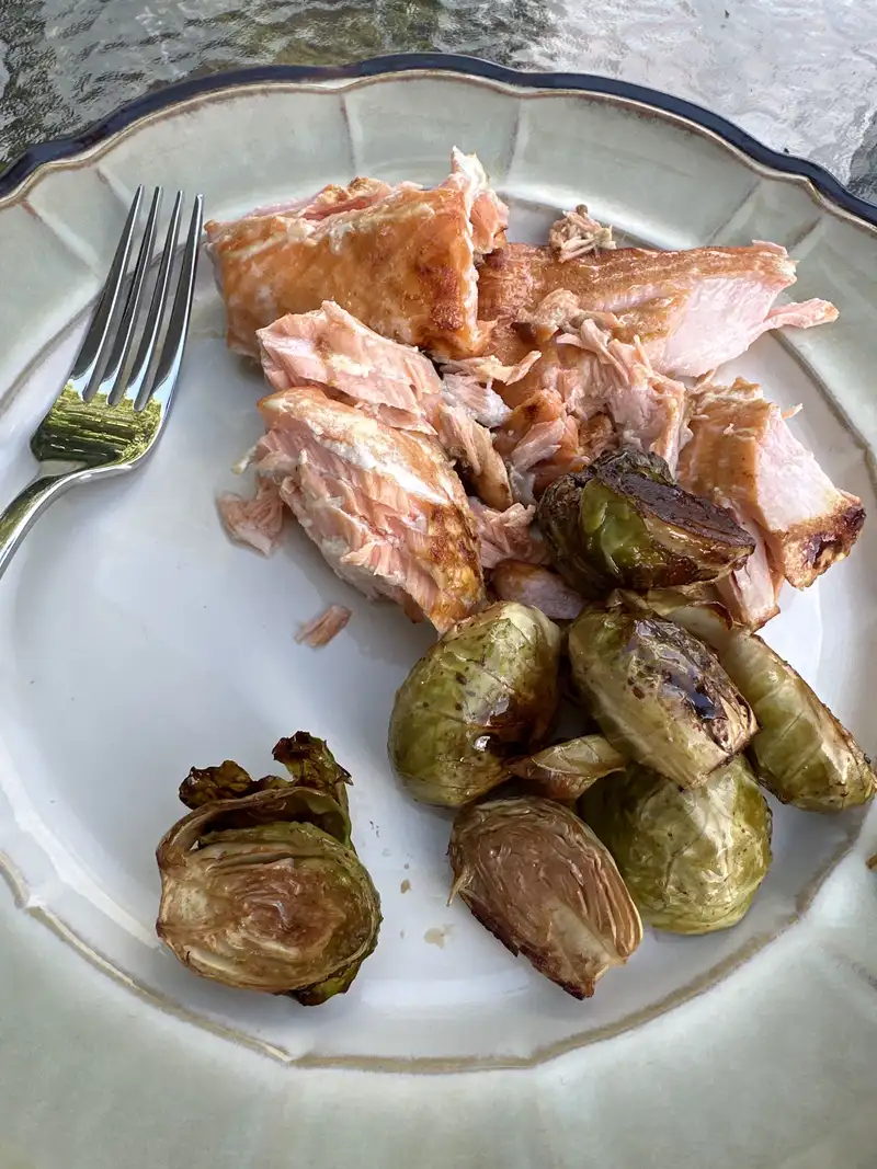 Healthy Salmon and Brussels Sprouts Recipe