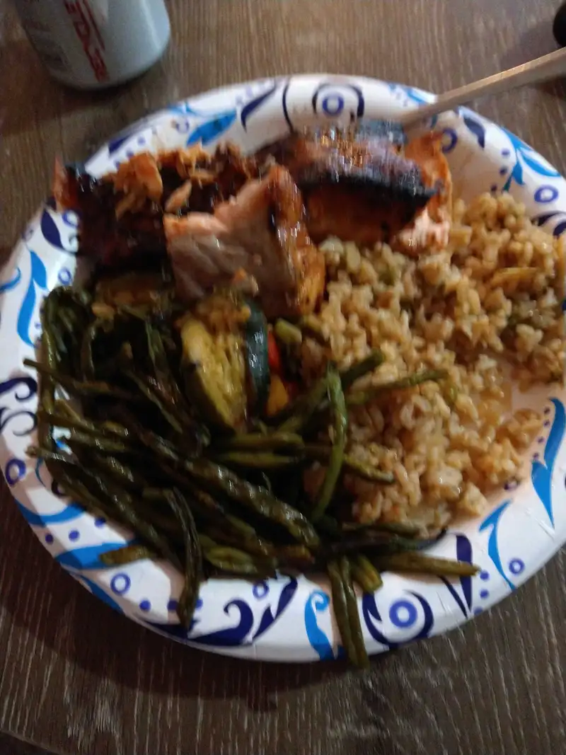 Healthy Salmon and Rice Recipe – 350 kcal, 30g protein (Ray E.) | Fitmate Coach Recipes