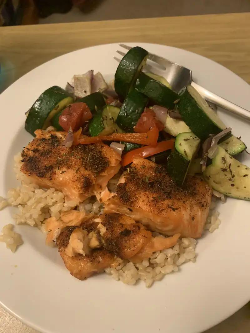 Healthy Salmon and Rice Recipe