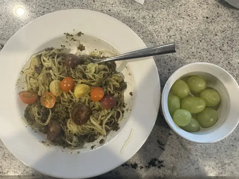 Healthy Spaghetti Squash Pesto Recipe