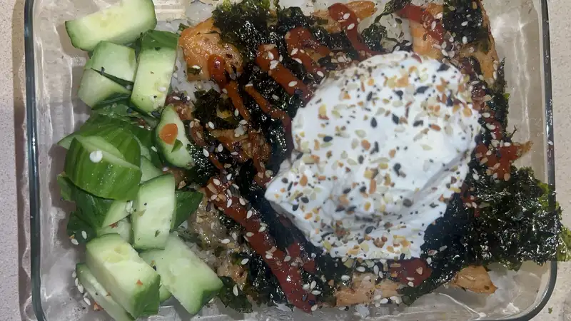 Healthy Spicy Salmon Bowl Recipe