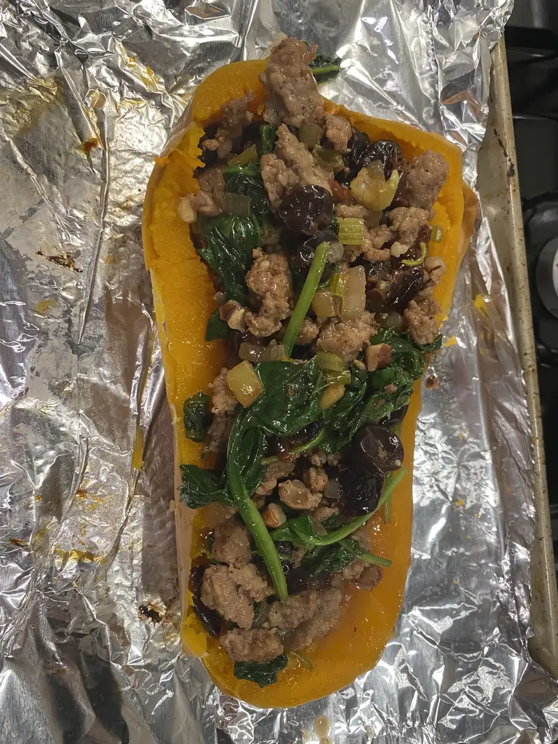 Healthy Stuffed Butternut Squash Recipe