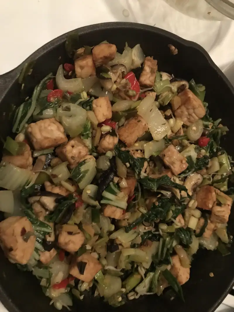 Healthy Tempeh Noodle Stir Fry Recipe