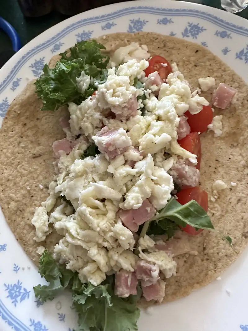 Healthy Whole Wheat Egg White Wrap Recipe