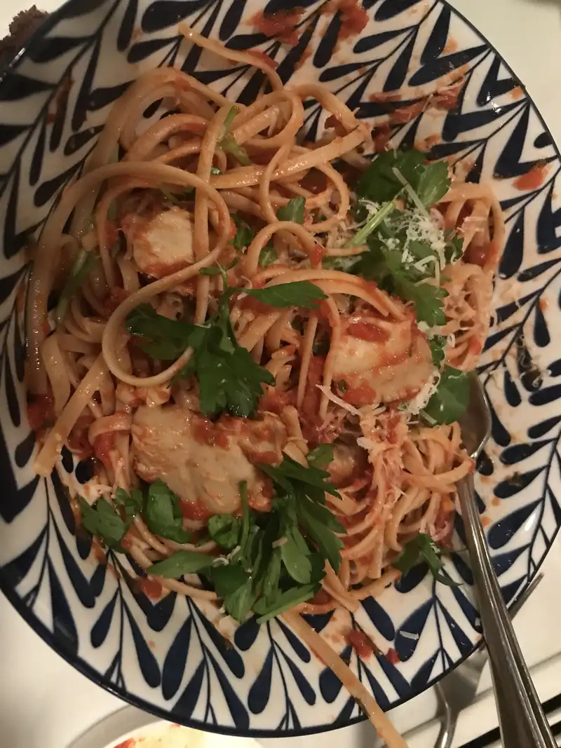 Healthy Whole Wheat Pasta with Clam Sauce Recipe
