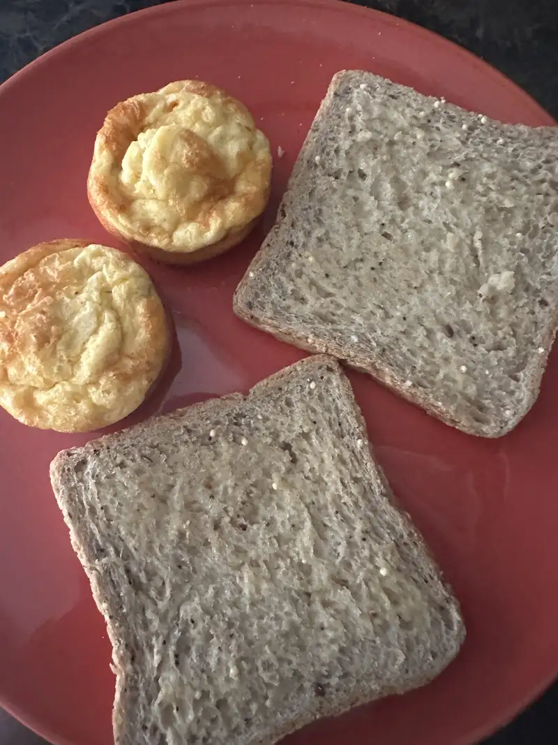 Healthy Whole Wheat Toast with Egg Bites Recipe