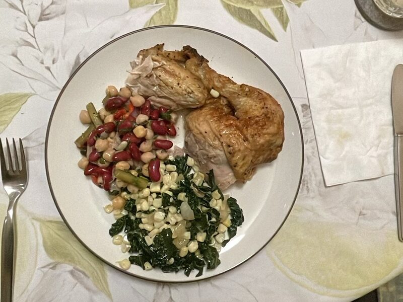 Roast Chicken & Bean Medley
